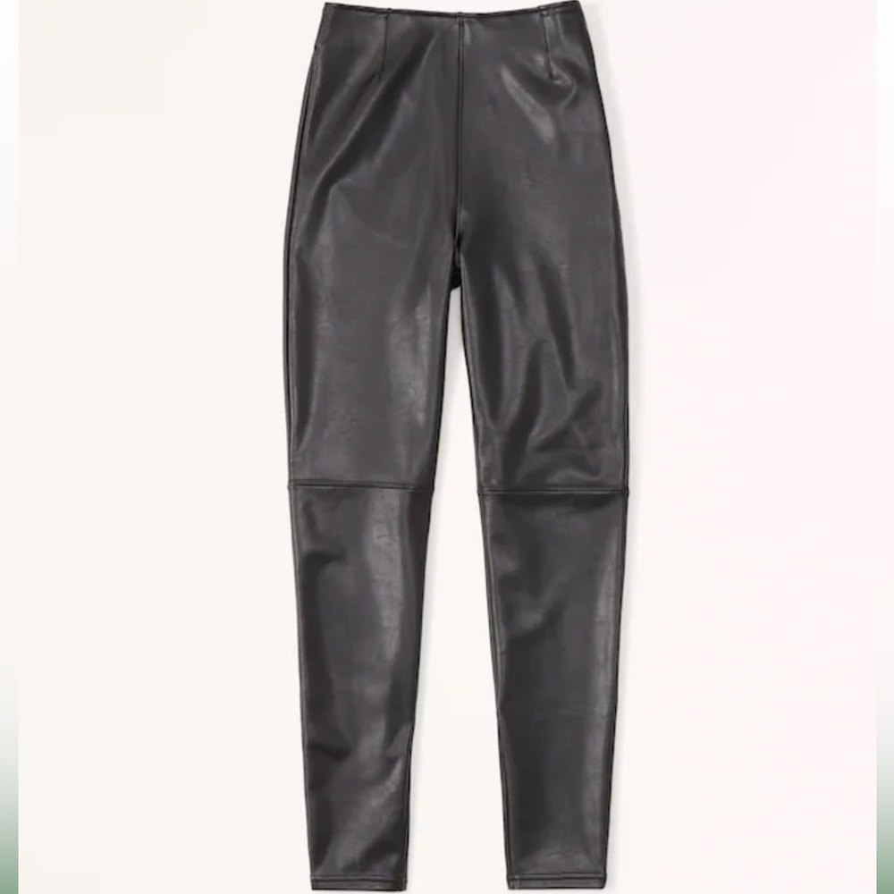 Abercrombie classic vegan leather leggings